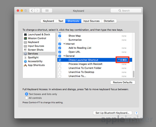 mac search for app shortcut